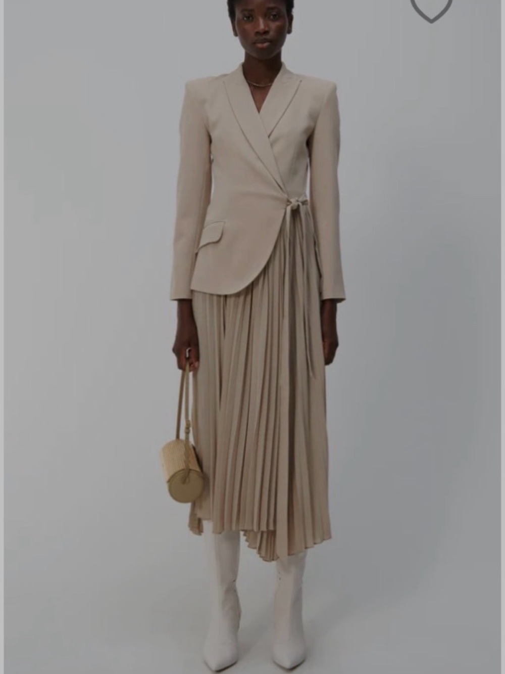 Simkhai Beige Pleated Ambretta Dress - Women’s